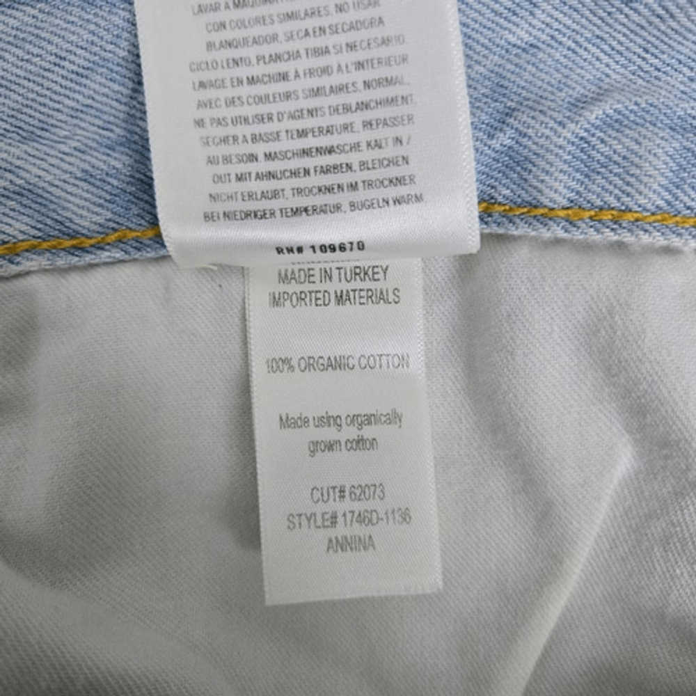 Citizens of Humanity Womens Annina Trouser Jeans Size 33 Blue Wide Leg Light NWT - Picture 6 of 9